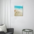 thumbnail image 3 of Seashell & Starfish Wall Art Ocean Beach Nautical Theme, Rustic Shell Coastal Decor, Modern Canvas Prints, 12X16inch, 3 of 7