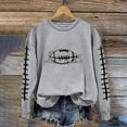 thumbnail image 4 of successthop Football Sweatshirt Women Game Day Rugby Graphic Crewneck Long Sleeve Sweatshirt Pullover Hoodies Blouse, 4 of 4