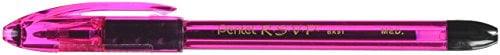 Pentel Razzle Dazzel R.S.V.P. Ballpoint Pen, Medium Point, Pink Barrel, Black Ink (BK91RDP-A)