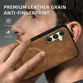 thumbnail image 5 of Allytechgroup Magnetic for Samsung Galaxy A16 5G Case, Compatible with MagSafe Support Magnetic Car Phone Mount PU Leather Slim Phone Case for Women Men for Samsung Galaxy A16 5G, Brown, 5 of 9