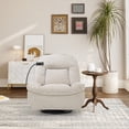 thumbnail image 2 of Boyel Living Electric Recliner Chair, Bronzing Fabric with 360 Swivel and Phone Holder, Beige, 2 of 11