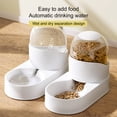 thumbnail image 3 of Kripyery 2000ml Cat Food Feeder Dry Wet Separation Large Capacity Pet Cat Dog Automatic Food Water Feeder Pet Supplies, 3 of 8