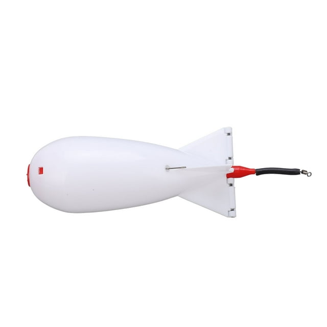 Porte-appâts Flottant Bomb, Excellent Lanceur d'Appâts Flottant Durable PP pour Nidification Blanc