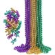 thumbnail image 1 of YAXINRUI Collares de Cuentas de Oro Metálico de 33 Pulgadas y 7 mm, 15 Piezas de Cuentas de Mardi Gras, Collares de Cuentas Redondas a Granel, Collar de Disfraces para Fiestas de Mardi Gras, Eventos F, 1 of 4