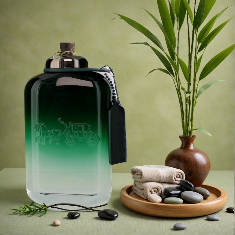 Coach Men's Green EDT Spray, 6.7 oz, Woody Aromatic Fragrance with