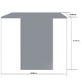 thumbnail image 3 of Mesa De Centro Sala Minimalista Mdf Melamico Resistente Violeta Pastel, 3 of 4