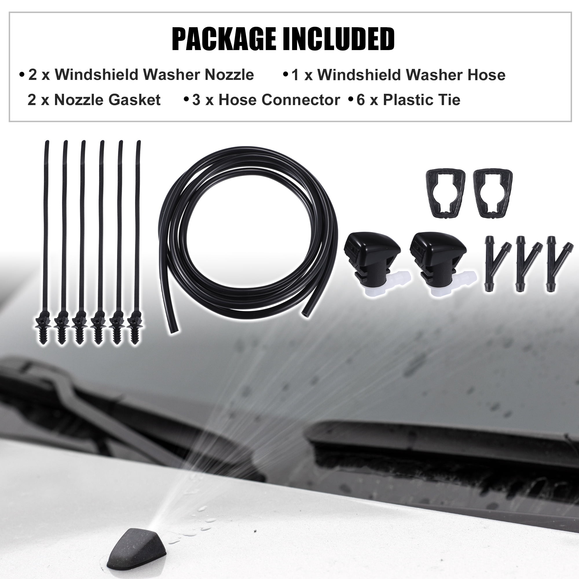 Unique Bargains 1Set Windshield Washer Nozzle No.68269108AA for Dodge Durango 2023