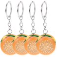 thumbnail image 4 of Food Keychain Charm Simulation Food Pendant Hamburger Key Ring Pendants Bag Ornament PVC Iron 9X3.5X2CM 4Pcs, 4 of 5