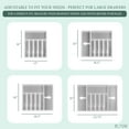 thumbnail image 4 of ELTOW Large Expandable Silverware Drawer Organizer, 8 Compartment Non-Slip & Adjustable Silverware Organizer for Drawer, Kitchen Organization for Utensils, Cutlery, Silverware Tray (White), 4 of 4