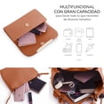 thumbnail image 2 of Set 3 Bolsos De Mano Para Mujer Onda Shop Bolsa De Lujo Gran Capacidad Marrón, 2 of 5