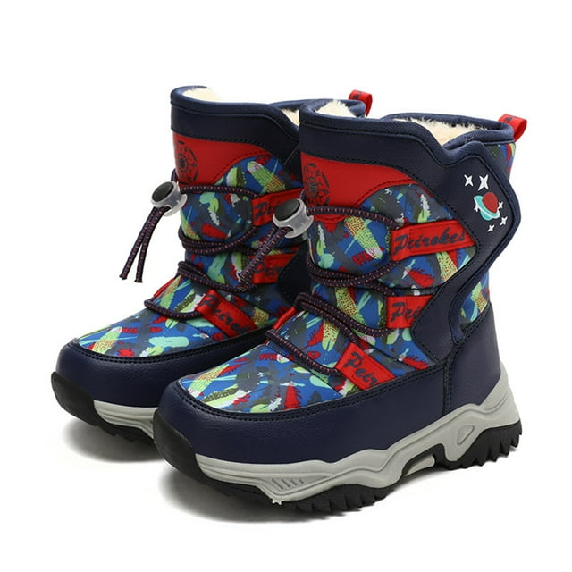 NIJNFCLOTH Bottes Filles Bottes Enfants Bottes de Neige Filles Garçons Bottes d'Extérieur Bottes Non Chaudes Bottes de Neige Filles Bottes d'Automne Taille:11-11.5 Ans