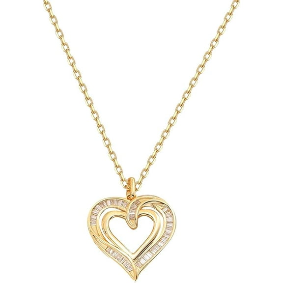 Forever Love Heart Necklaces for Women Jewelry Gifts for Women Cute Sister Necklaces Wedding Anniversary Birthday Gift for Wife Gifts for Her