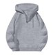 thumbnail image 5 of MHFRRA Sudadera con Capucha para Hombre, con Estampado Gráfico de Verso Retro, Media Cremallera, para Uso Informal Gris claro, 5 of 6