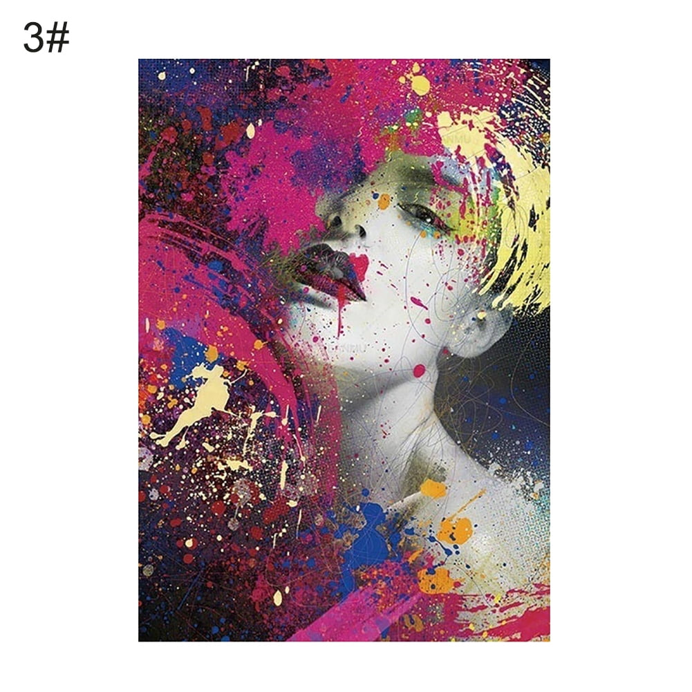 Details about  / Abstract Painting By Numbers Pretty Woman Flower Modern DIY Picture For Living