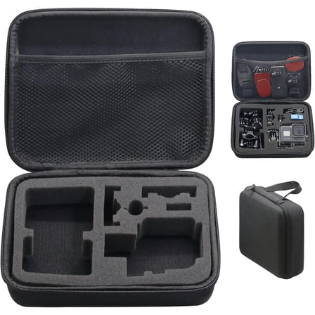 Camera Accessories Bag for Action Camera, Carrying Case Compatible with Gopro, Portable Protective Case for Gopro Hero13 12 11 10 9 8 7 6 5 4 3 2(Medium)