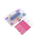 thumbnail image 1 of Estuche de 16 agujas de crochet con mango suave para tejer (rosa fuerte), 1 of 1