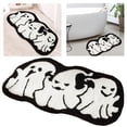 thumbnail image 2 of Halloween Bathroom Rug Gothic Bat Pumpkin Bath Mat Non 24x16IN Water Absorbent Shower Rug For Bathroom Kitchen Porch Holiday Area Rugs Large Classroom Small Rug Bohemian Throw Throw Blanket with, 2 of 4