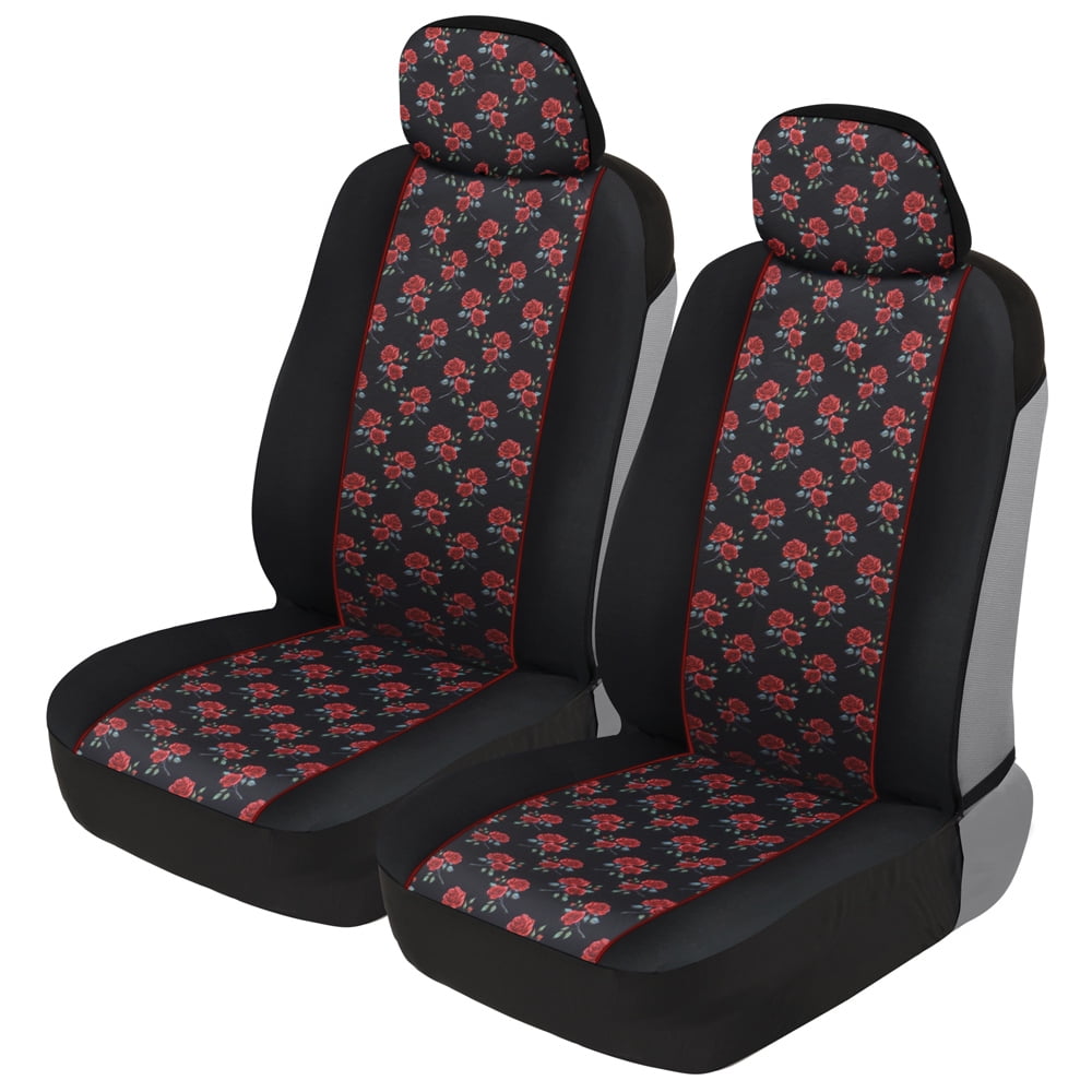 BDK Two Tone Pattern Car Seat Covers - Sideless Chic Style - Soft