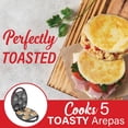thumbnail image 2 of Brentwood 1,200-Watt 5-Piece Nonstick Arepa Maker, AR-137R, 2 of 10