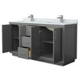 thumbnail image 5 of Wyndham Collection WCF111166DGBCMUNSMXX Icon 66" Free Standing Double Basin Vanity Set -, 5 of 7