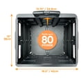thumbnail image 3 of Inspired Living Carro utilitario plegable ultradelgado Pack-N-Roll de 2 ruedas con mango telescópico - Súper fuerte con capacidad de carga de hasta 80 libras, color negro, 3 of 6