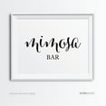 thumbnail image 2 of Mimosa Bar Formal Black & White Wedding Party Signs, 2 of 2