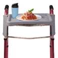 thumbnail image 5 of DMI Folding Walker Tray with Two Cup Holders, Snap-On Accessory Tray for Standard Walkers, 16 x 11.8 in, 5 of 9