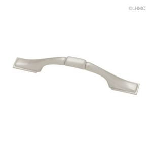 P30090C-SN-C 3" Satin NIckel Square Foot Cabinet Drawer Knob