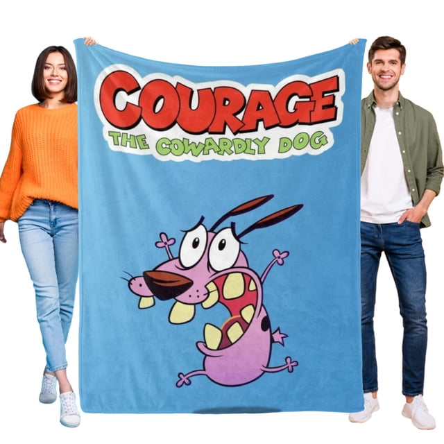 Coraje, el Perro Cobarde anti-pilling, suave, ligera, esponjosa y acogedora de lujo para hogar y cocina – Perfecta para niños y adultos,130X150cm