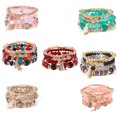 thumbnail image 1 of 7 Pcs Bracelets Bohèmes pour Femmes Ensemble de Bracelets à Franges Multicouches avec Charme, 1 of 9