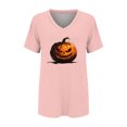 thumbnail image 4 of Bovemsi Cute Summer Tops Loose‑Fit V‑Neck Graphic Short‑Sleeve Prints Fashion Outfits Clothes L, 4 of 4