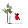 thumbnail image 1 of Social Dancing Duet Dance Dancer Metal Picture Frame Cerac Vase Decor, 1 of 3