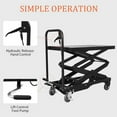 thumbnail image 4 of M optimized Hydraulic Table Cart, 500Lbs Capacity, 28.4inch Lifting Height， Elevating Hydraulic Lift Table Cart for Material Handling and Transportation, 4 of 9