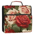 thumbnail image 2 of ALAZA Zipper Binder Luxury Roses Flower 3 Ring Trapper Keeper File Folder Organizer Bag, 2 of 8