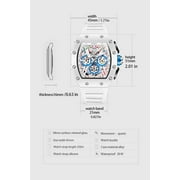Mens Automatic Watch Multifunctional Fashion 30M Waterproof Quartz Mens Watches Silicone Band Sports Watch