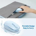 thumbnail image 6 of Wireless Mouse, 2.4G Quiet Computer Mouse with USB Receiver, 4 Buttons Portable Cordless Mice for Chromebook, Laptop, PC, Mac, 800/1200/1600 DPI, 6 of 7