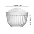 thumbnail image 4 of Wall Planter with Drainage Holes Indoor Outdoor Hanging Flower Pot for Plants Balcony Terrace Garden Decor Vertical Planter （White）, 4 of 7