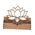 thumbnail image 2 of Soporte para tarjetas de visita con diseño de flor de loto, elegante soporte para postales de madera para mesa. L, 2 of 7