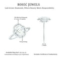 thumbnail image 6 of Rosec Jewels Lab Created Diamond Engagement Ring with Halo - Ef-Vs Quality 2 Carat Diamond Ring Oval - with Jewelry Box, 14K White Gold, US 6.50, 6 of 7