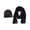 Black, variant on Polo Men's Hand Wash Only Lambswool Blend Hat & Scarf Set, Black (2 per Pack)