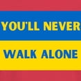 thumbnail image 3 of CafePress - You'Ll Never Walk Alone Pro Ukraine T Shirt - Women's Traditional Fit Dark T-Shirt, 3 of 4