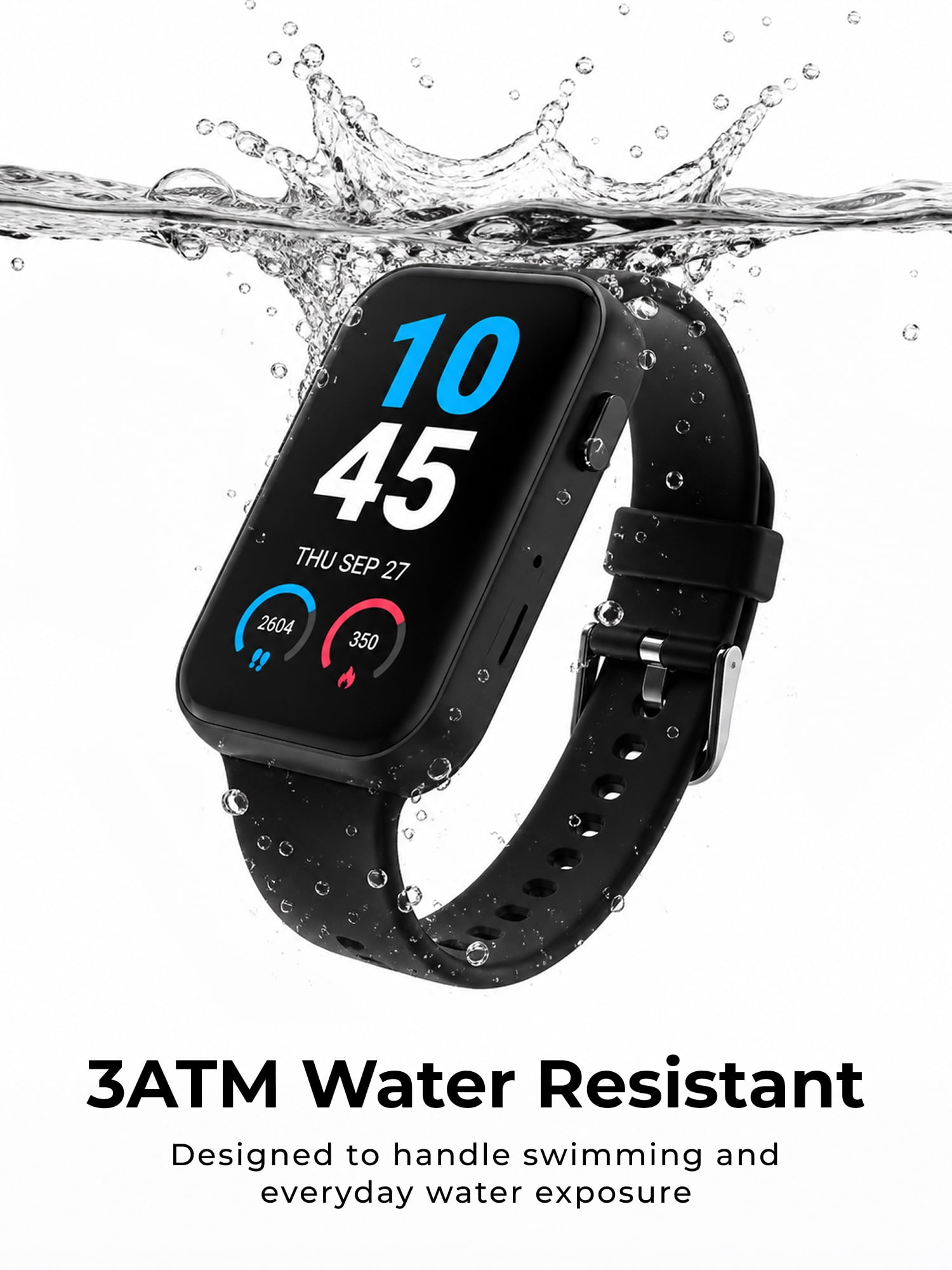 iTech Active 4 PRO Unisex Adult Smartwatch Fitness Tracker, Green, Silicone Strap