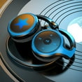 thumbnail image 4 of Auriculares inalámbricos deportivos perfecl con gancho para oreja Bluetooth 5.0 recargables Azul, 4 of 5