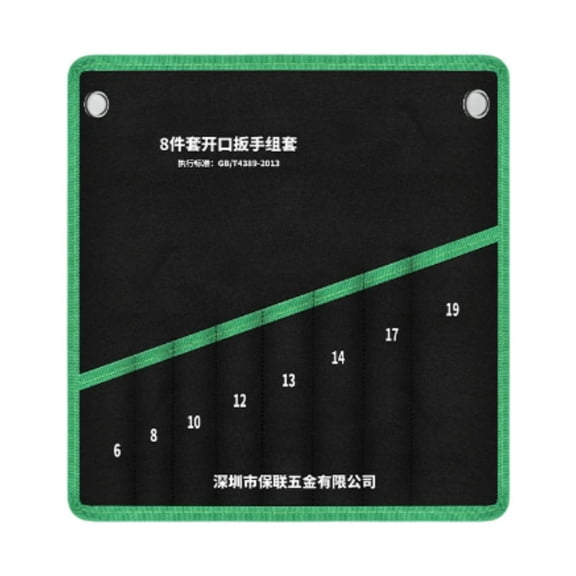 Dualoai Wrench Bag Craft Work Tool Roll Pouch Pliers Carpenter Wrenches Organization Hold 8 Pieces