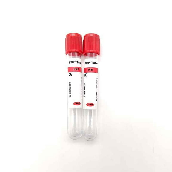 Latest 50 Tubes Red PRF Tubes Disposable Test Tubes Glass Tubes Without Gel 10ml