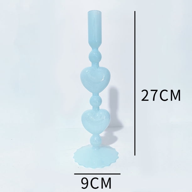 Candelabro de cristal para decoración del hogar, candelabro de boda romántico nórdico simple, candelabro de cristal retro francés