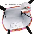 thumbnail image 6 of FORMRS Womens Canvas Tote Bag with Zipper Inner Pocket Shoulder Handbag, Pink Doughnuts, 6 of 7