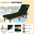 thumbnail image 3 of XXLYY Chaise Lounge Cushions Outdoor, Water-Resistant Patio Lounge Chair Cushion with Ties and Pillows, 3'' High-Density Foam Lounge Replacement Cushion for Lawn Pool, 3 of 6