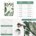 thumbnail image 6 of Green Leaves Balloon Curtains for Bedroom/Front Door/Bathroom, Tropical Summer Botanical Watercolor Elegant Wooden Tie Up Curtains 63 Inch Length Kitchen Curtains Shades for Windows 46"x63", 6 of 8
