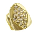 thumbnail image 3 of Diamond Single Hip Hop Teeth Caps Teeth Cover Bling Dance Fancy Dress Golden Hugo CAP de un solo diente, 3 of 8